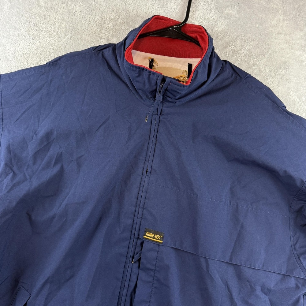 Zero Restriction Jacket Mens XL Blue Gore-Tex Golf Rain Windbreaker Made in USA